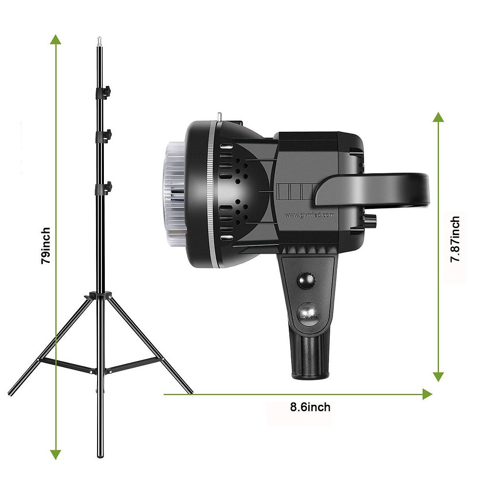 الصورة المصغرة: GVM LED Video Soft Light (Daylight-Balanced) NEW 80W LED 1-Light Kit+Softbox