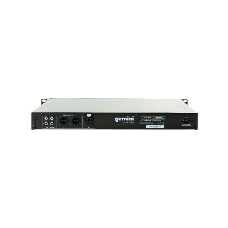 الصورة المصغرة: gemini CDMP-1500 19 in Rackmount CD MP3 USB Player