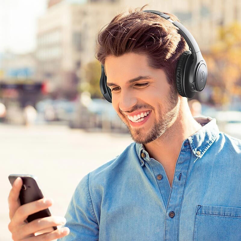 Miniatura: Audio Technica ATH-SR30BT Bluetooth Headphones Bluetooth 5.0 Rotatable Folding.