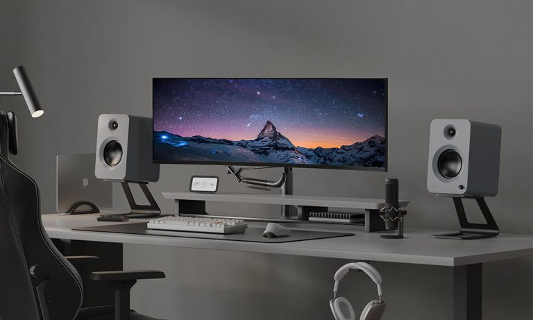 الصورة المصغرة: Kanto REN MO Bluetooth Powered Bookshelf Speakers Pair 200 Watts (Matte Black)