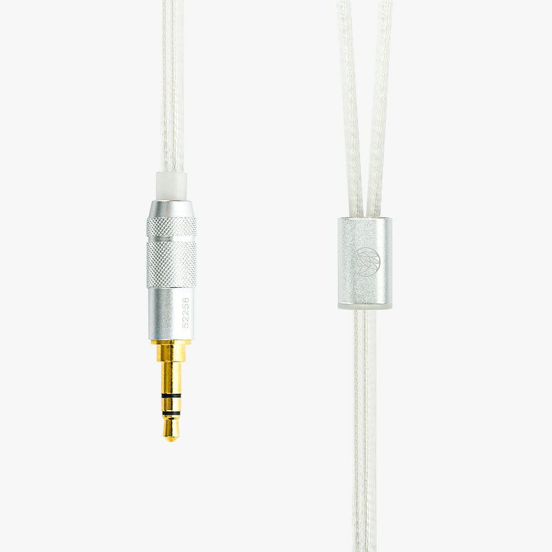 Miniatura: TFZ Earphones Replacement Cable Double-Pin Bent-Silver Plated Wire 3.5mm Conn.