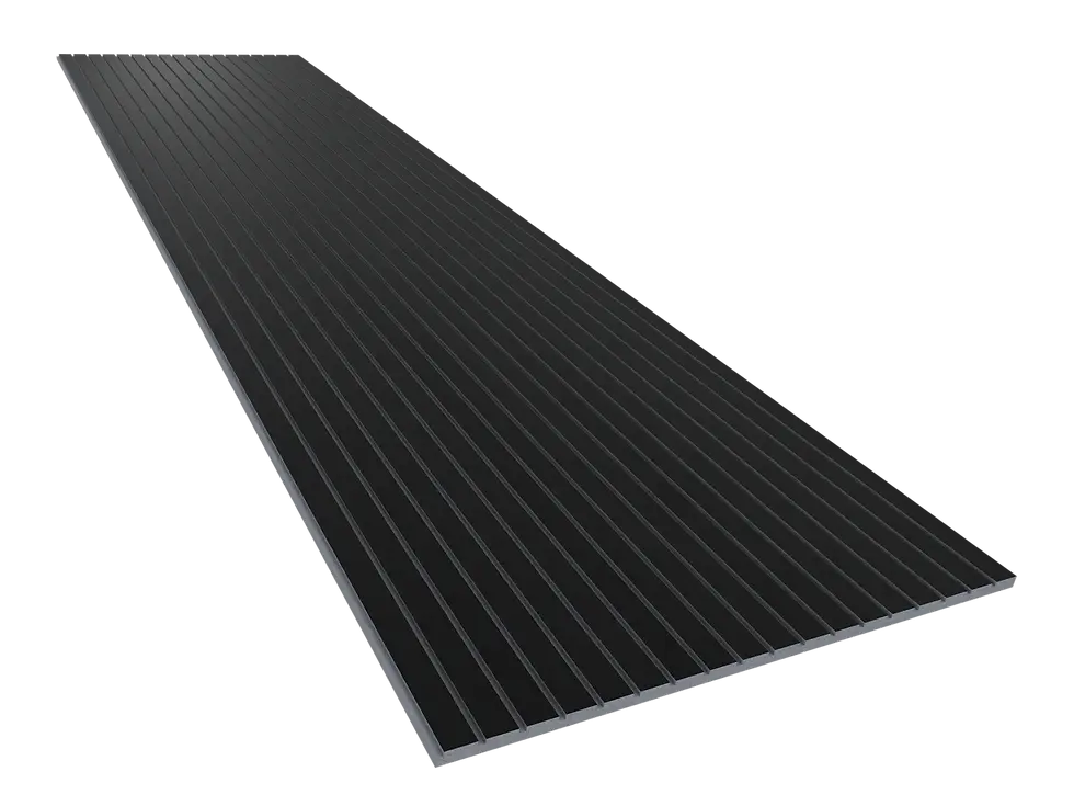 Thumbnail: Vicoustic VicStrip Acoustic Panel Black Matte 96” x 24.7” x 1.5" (2Box)