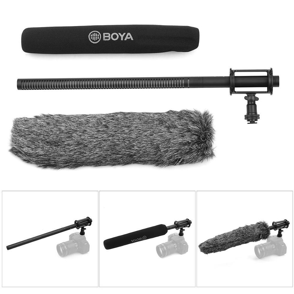 الصورة المصغرة: BOYA Professional Supercardioid Condenser Mic for Video Recording Interview .