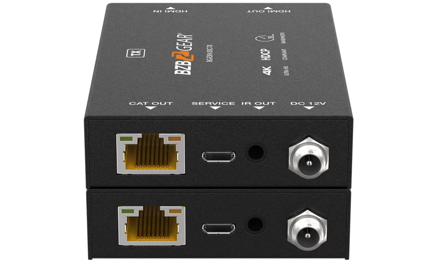 BZBGEAR BG-EXH-50C 4K UHD HDMI Extender Over Cat5e/6/7 with Bi-directional