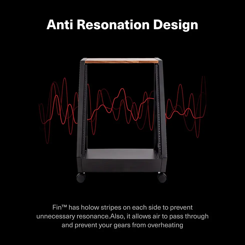 Thumbnail: Wavebone  FIN™ Rackmount Case Wood 13U Rack Space