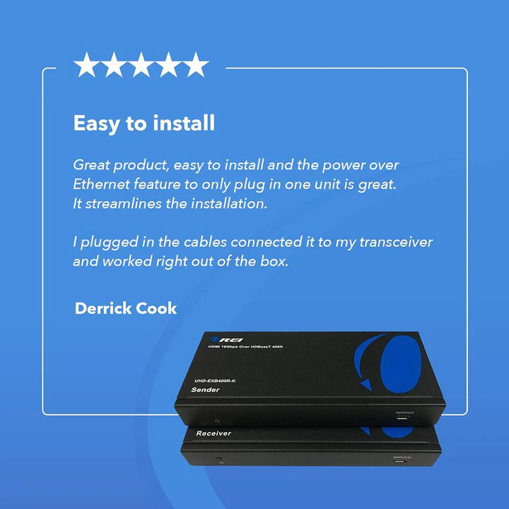 Miniatura: OREI EX-165C+1080p HDMI Extender Over CAT6/7 Cables Upto 165 Ft With IR Control