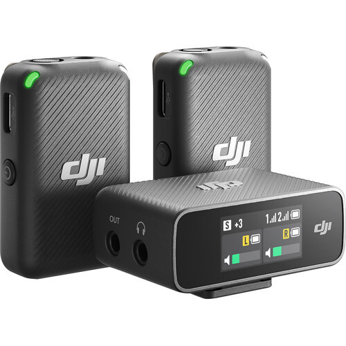 DJI Mic Dual-Transmitter Compact Digital Wireless Recorder Camera