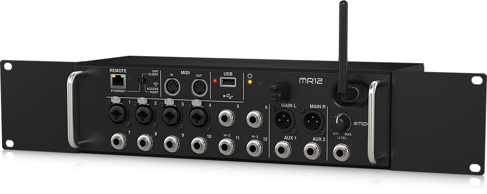 الصورة المصغرة: MIDAS MR12 12-Input Digital Mixer for iPad/Android Tablets+Wi-Fi