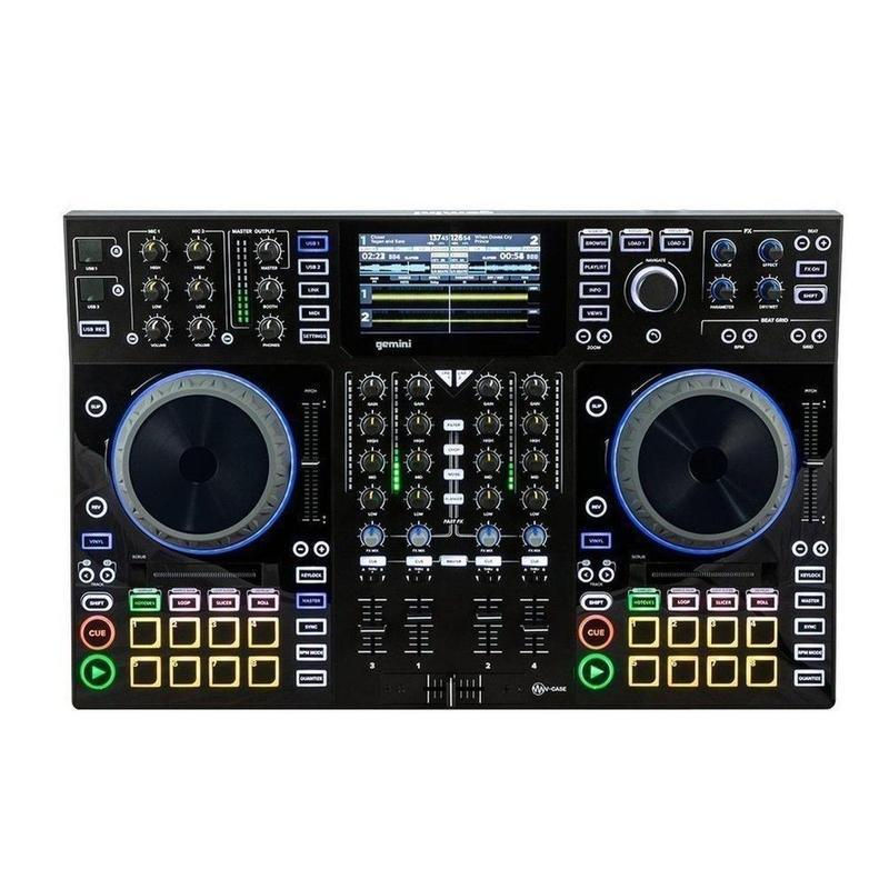 gemini SDJ-4000 DJ Console +2 deck 4 Ch Mixer 7" Inch Touch Panel