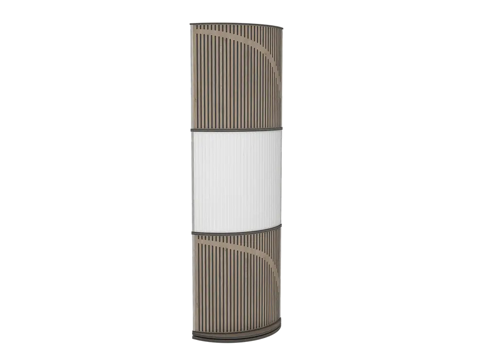 Vicoustic VicTotem Ultra VMT Acoustic Bass Trap Natural White87a+Brown Oak