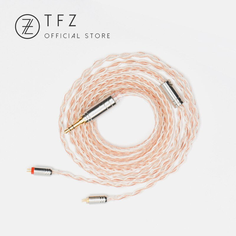الصورة المصغرة: TFZ/  Earphone Upgrade Wire Silver Plated Single Crystal Copper-Silver Foil Wire