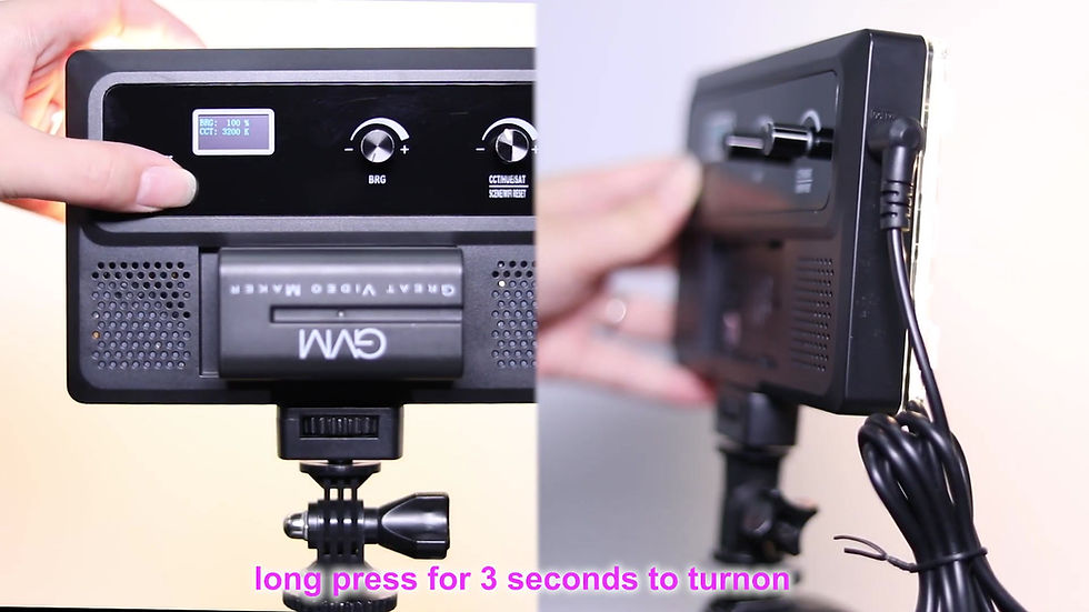 Miniatura: GVM-RGB-10S Professional Video RGB on Camera Video Light with Control Knob