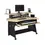الصورة المصغرة: Musiea IM100 Series Recording Studio Desk Workstation+2 x 4U Rack Natural Oak
