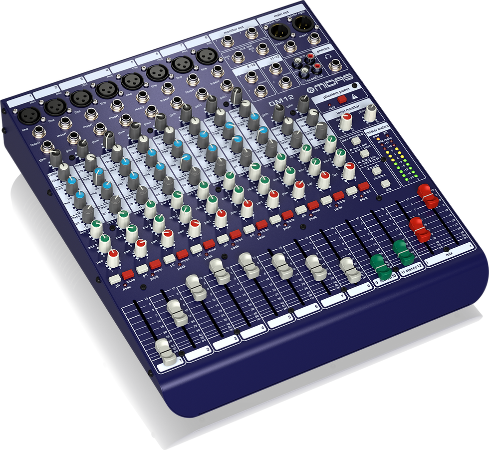 الصورة المصغرة: MIDAS DM12 12-Input Analog Live and Studio Mixer