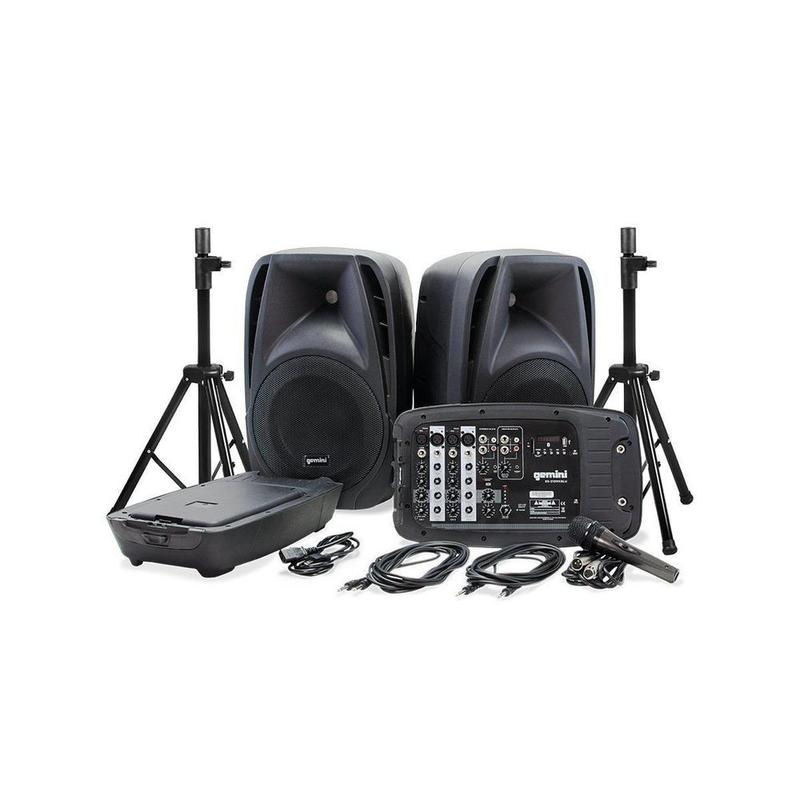 gemini ES-210MXBLU-ST PORTABLE PA SYSTEM PACK