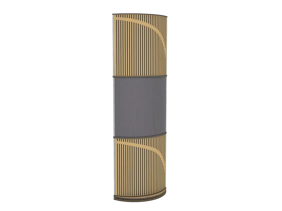 Vicoustic VicTotem Ultra VMT Acoustic Bass Trap Grey22a+Metallic Gold