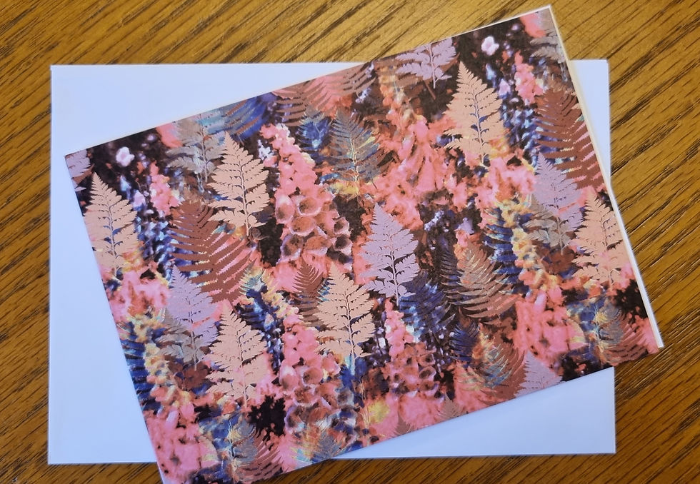 Thumbnail: Pink forest greetings card