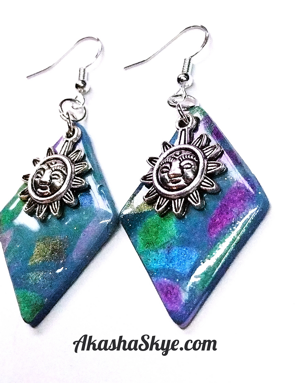 Thumbnail: Eye-Catching "Sunfire Solstice" Dangle Earrings