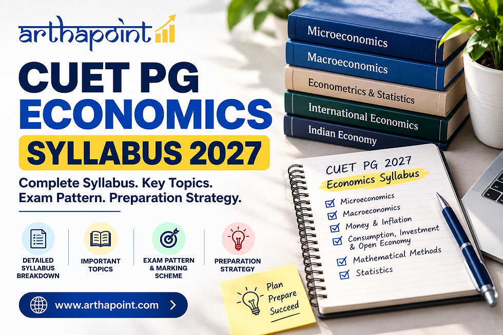 CUET PG Economics 2027 Syllabus: A Simple Guide for Beginners