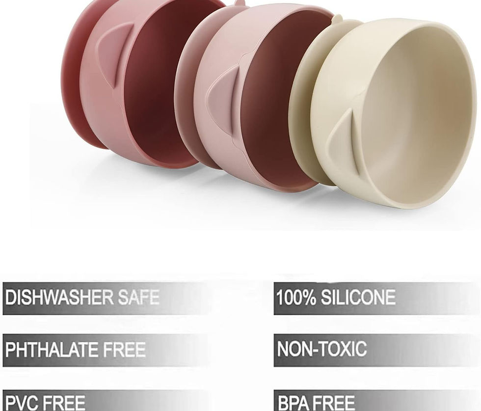 Thumbnail: PandaEar 3 Pack Baby Bowls with Suction| Leak-Proof