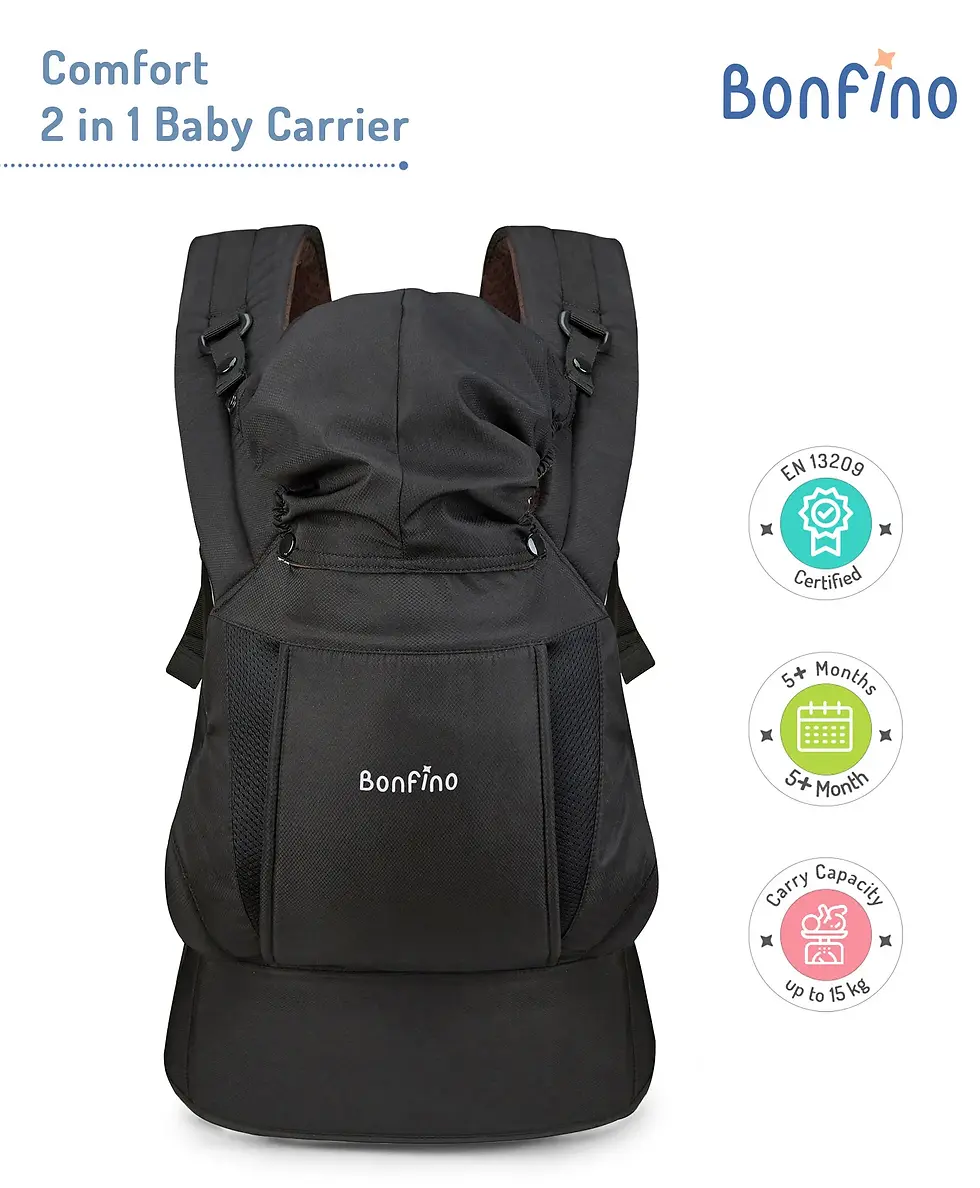 Thumbnail: Bonfino Comfort 2 in 1 Baby Carrier with Head Support