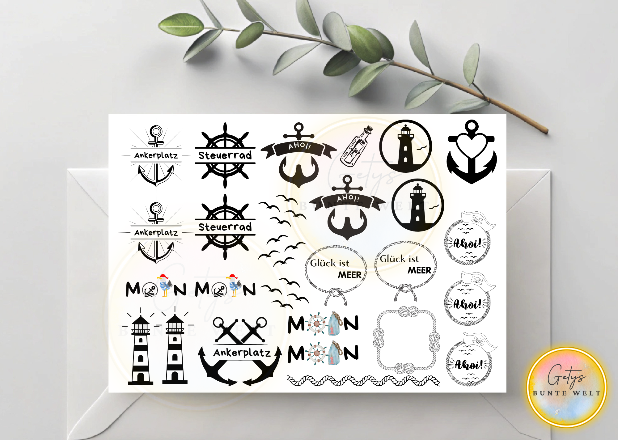 Rub-On Maritim 16 Design by Gety