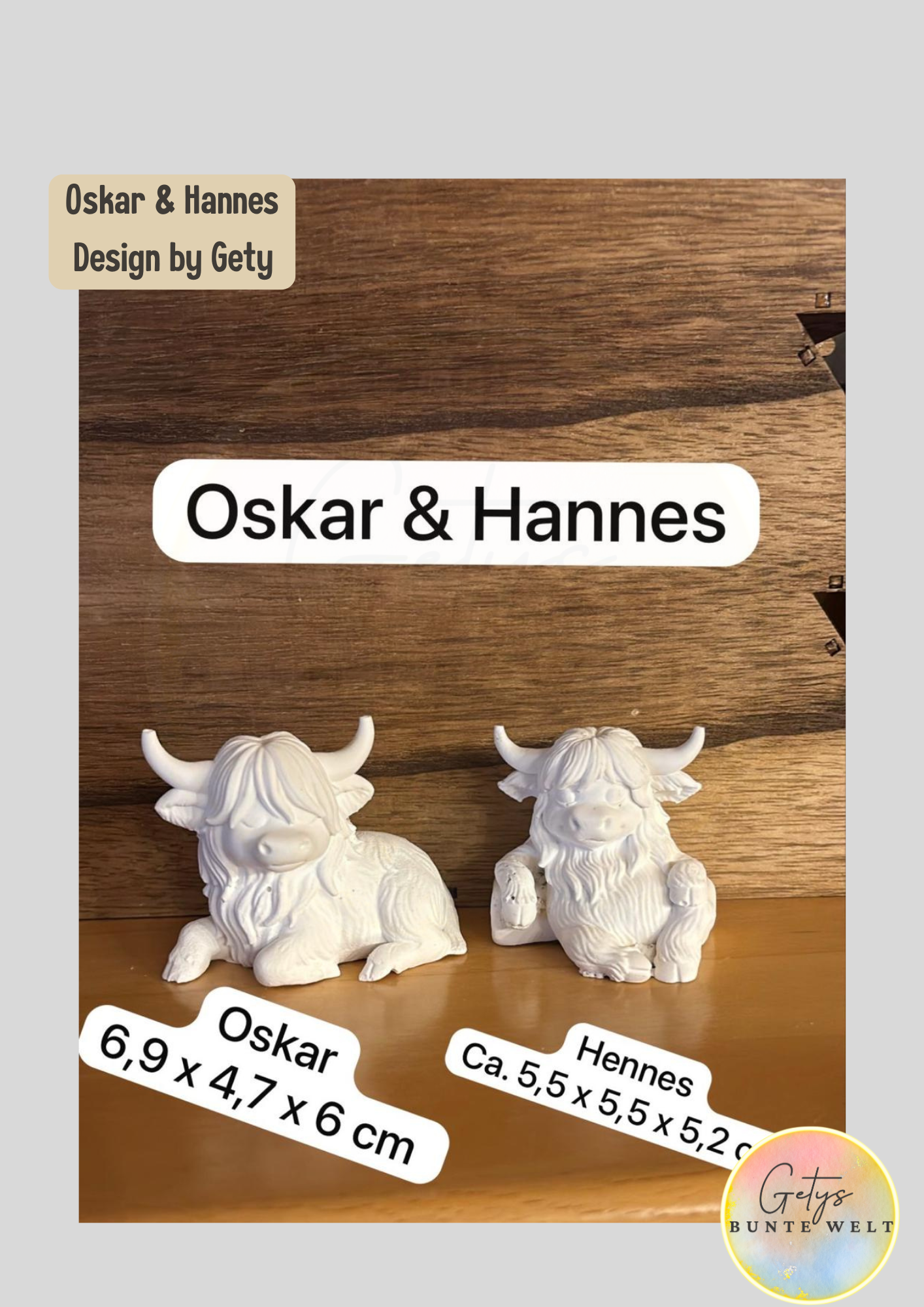 Silikonformen Oskar und Hannes