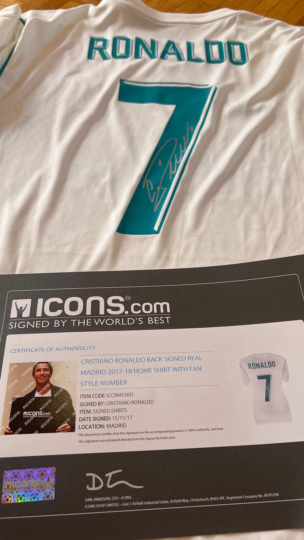 Miniatura: Jersey del Real Madrid Cristiano Ronaldo