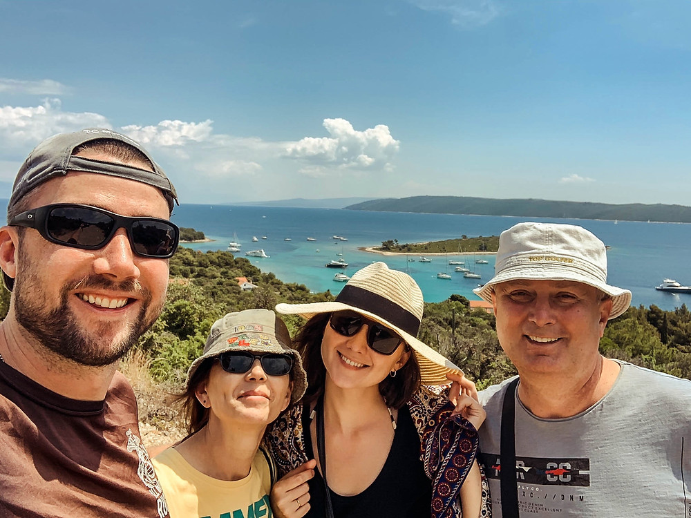 Quick hike during the lunch stop on our boat tour