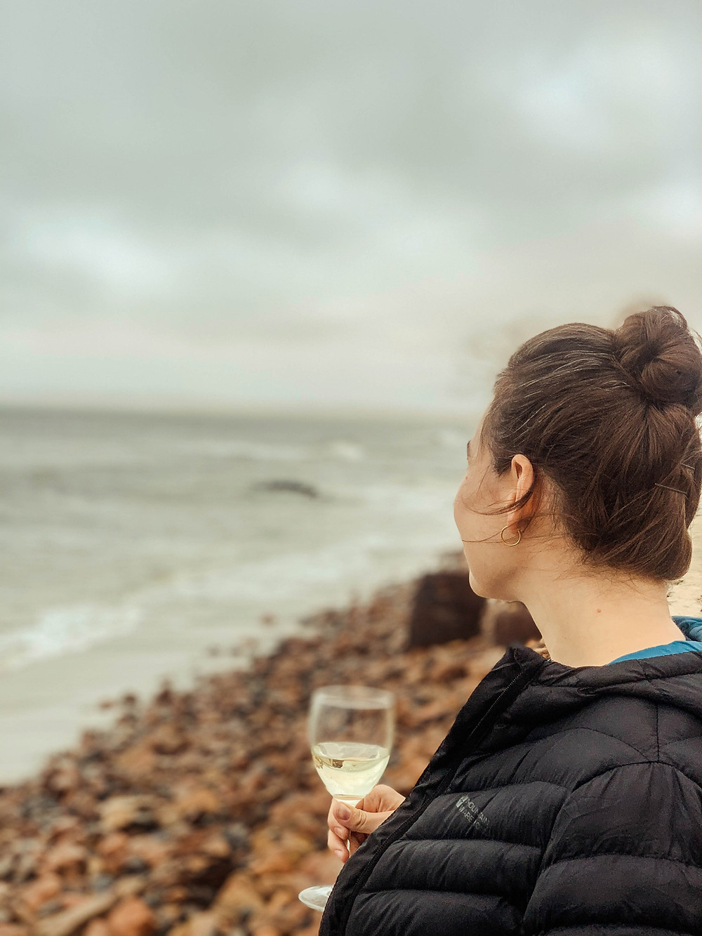 Lunch and South African wine at the Cape Cross Lodge