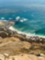 Looking down from Lion's Head into Clifton Beach - long, but beautiful, walk along the coastline