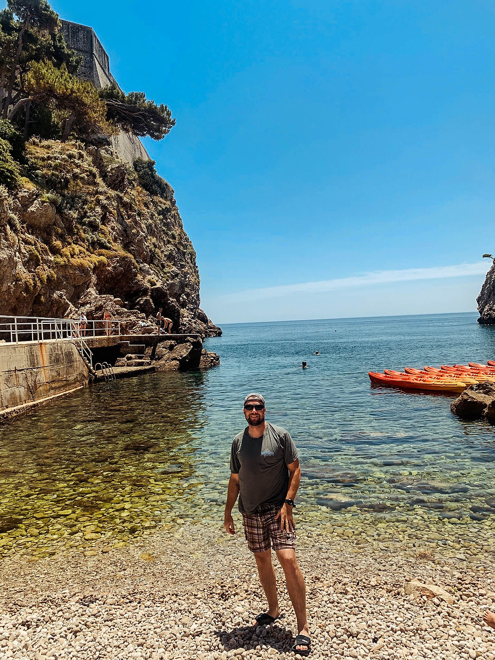 Swimming at Dubrovnik's Sulic Beach (aka King's Landing)