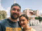 Outside the Hagia Sophia