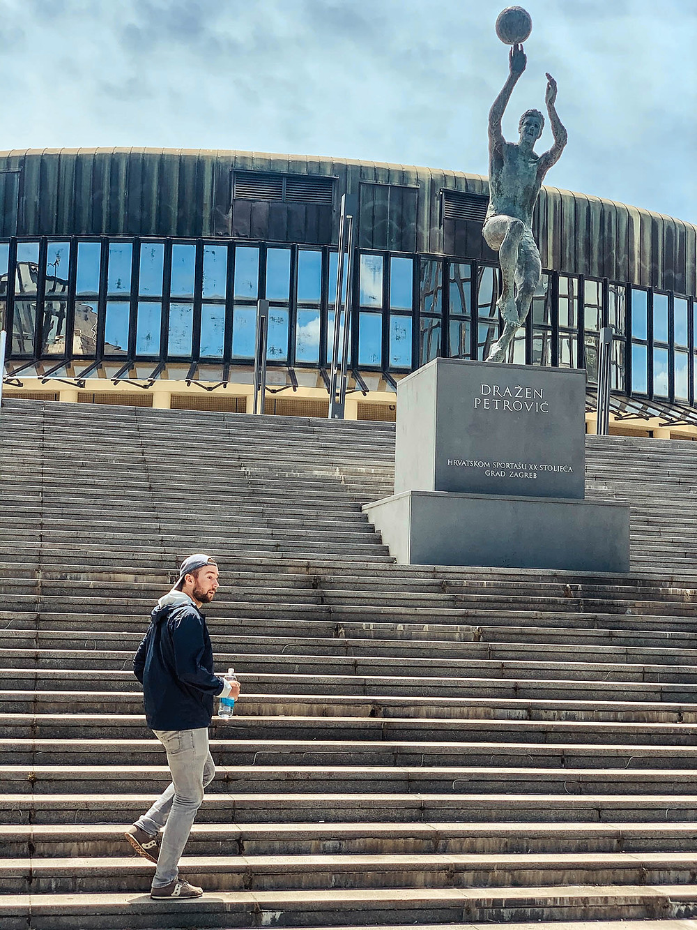 Outside Zagreb's basketball arena named in honor of Drazen Petrovic