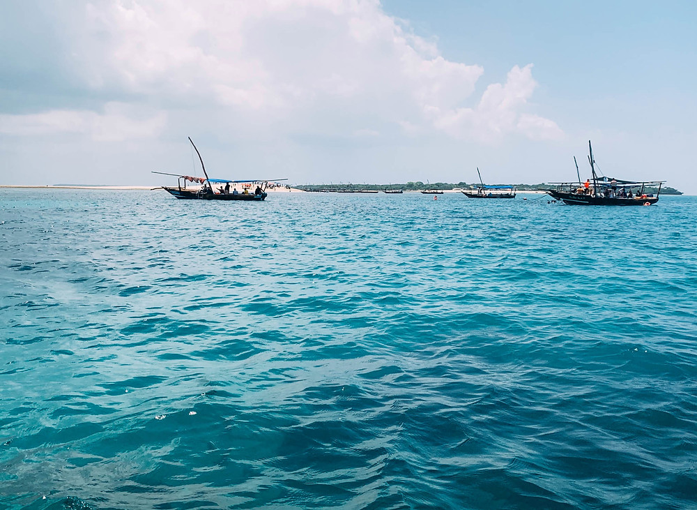 One of the several awesome snorkeling spots we visited off the coast of Zanzibar