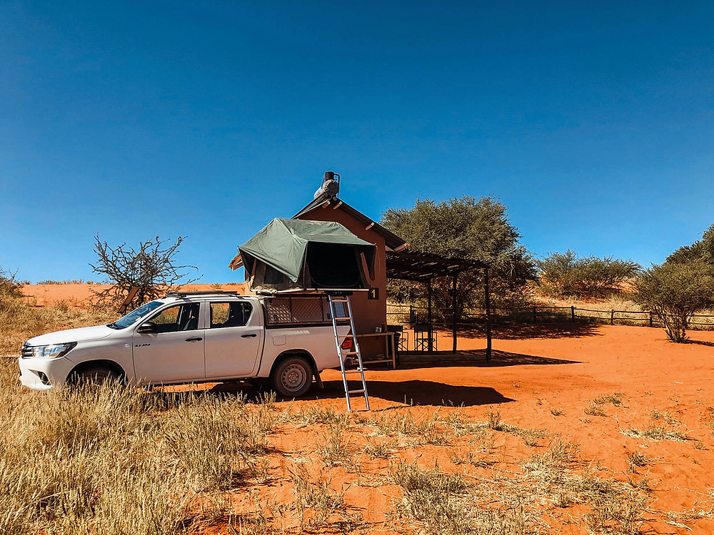 Camping in the Kalahari Desert