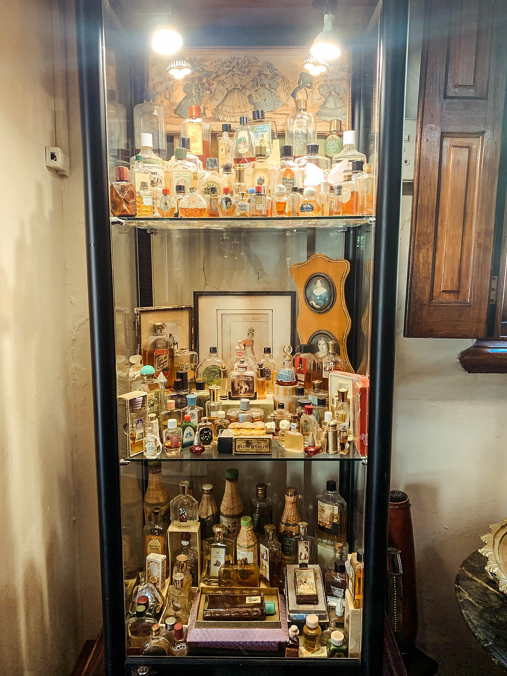 An exhibit from Franschhoek's perfume museum
