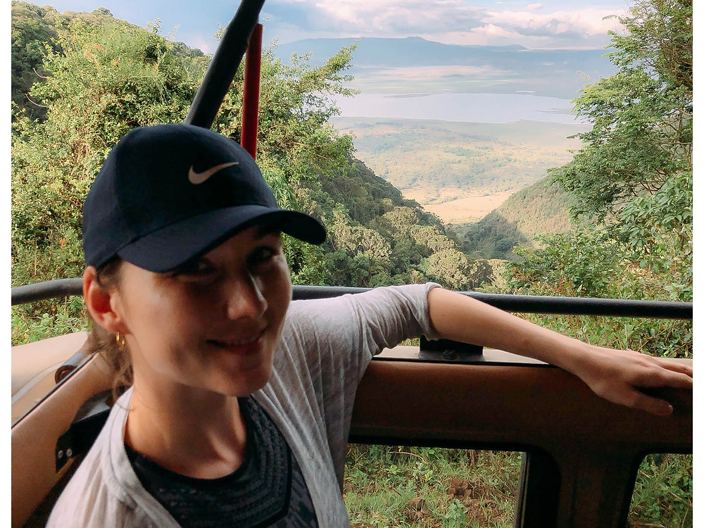 Midway up the elephant-trail ascent out of Ngorongoro