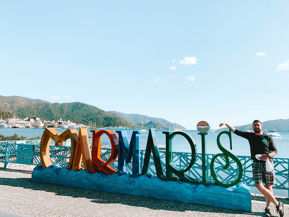 Strolling along the Marmaris promenade