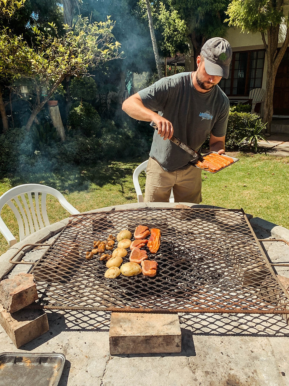 A very amateur "braai master"