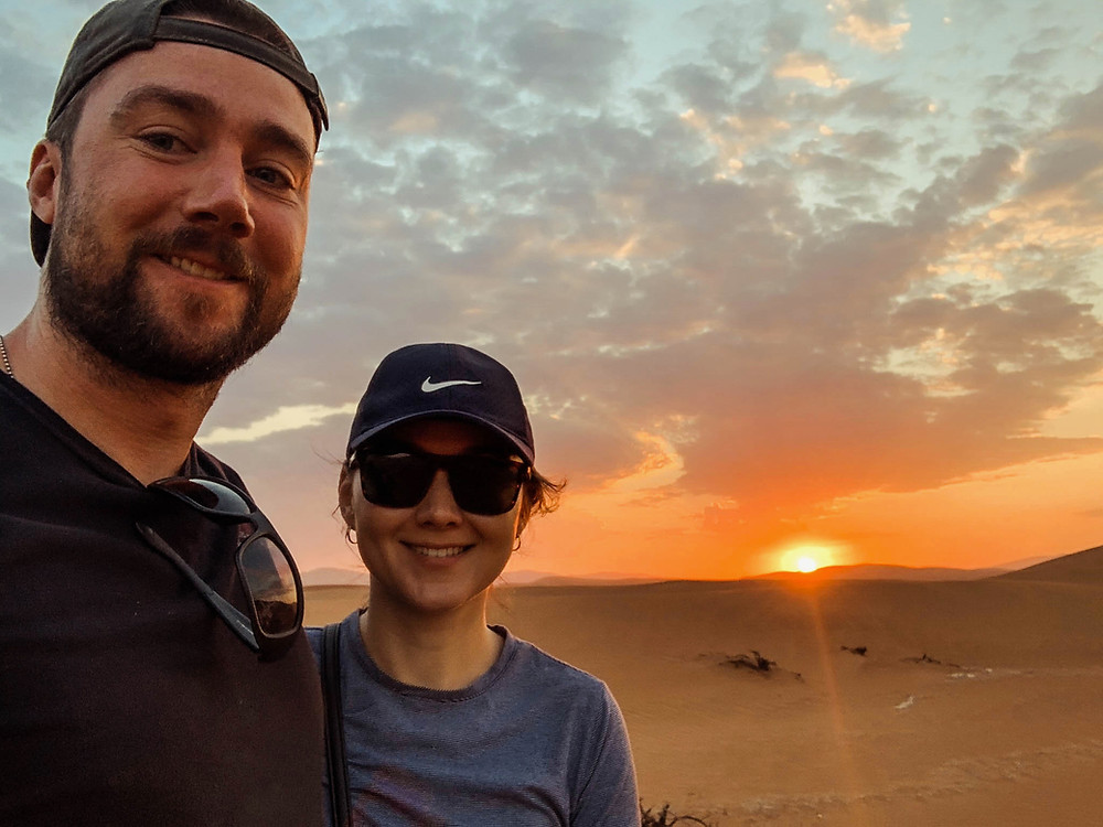 Starting the Big Daddy climb at sunrise