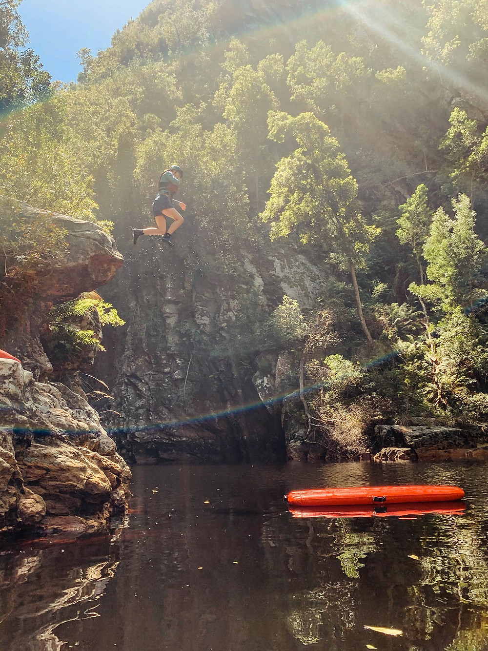 Great cliff jumping, too!