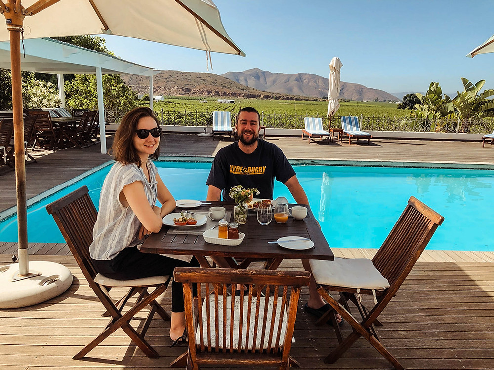 Our daily breakfast spot at Excelsior - perfect way to start the day!