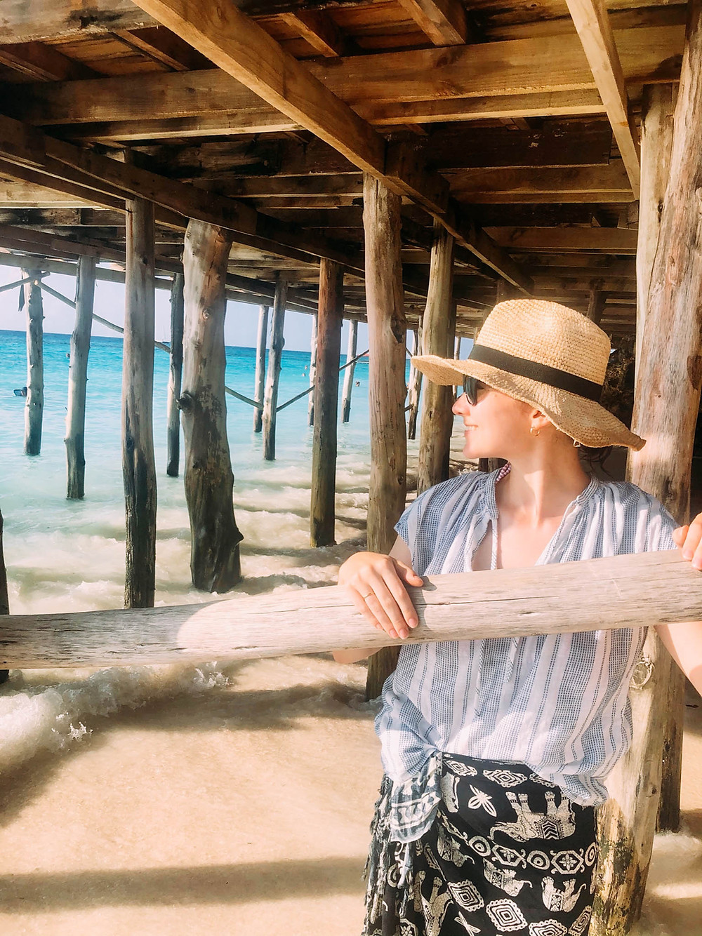 High tide under a Nungwi beach bar