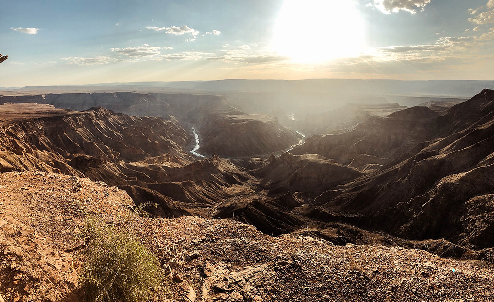 Sunset at the Fish River Canyon