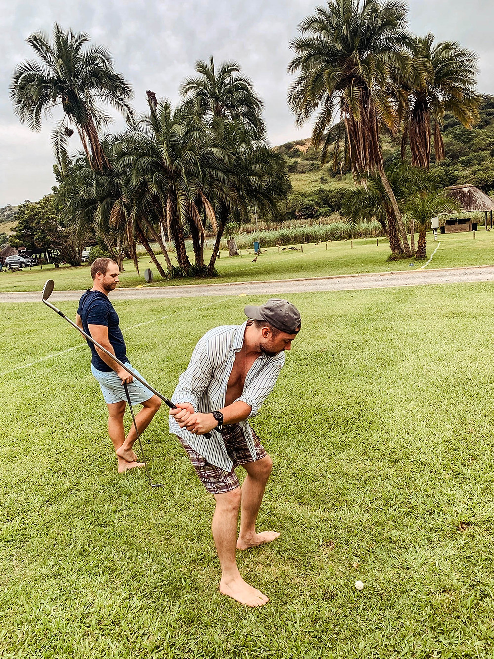 Some beer-fueled "short game" work at the Pont