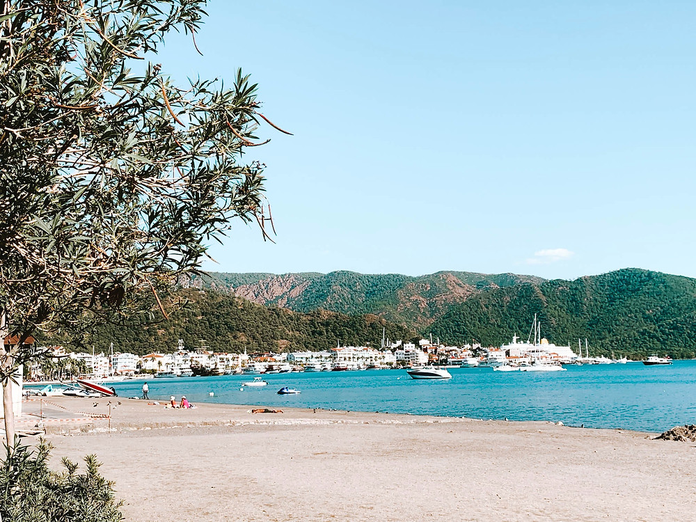 The sandy beaches of Marmaris