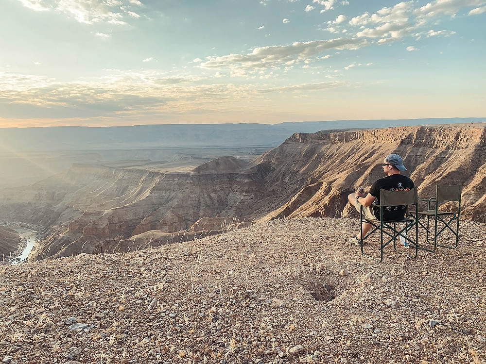 Sundowners at the Fish River Canyon