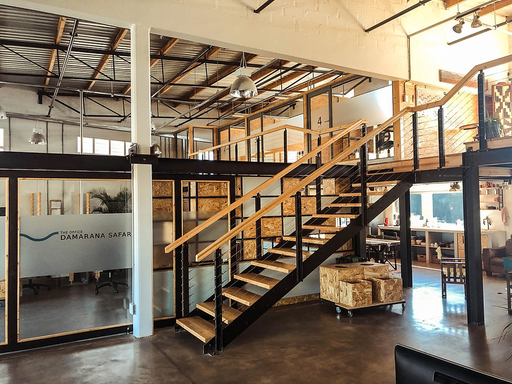 Inside the coworking space