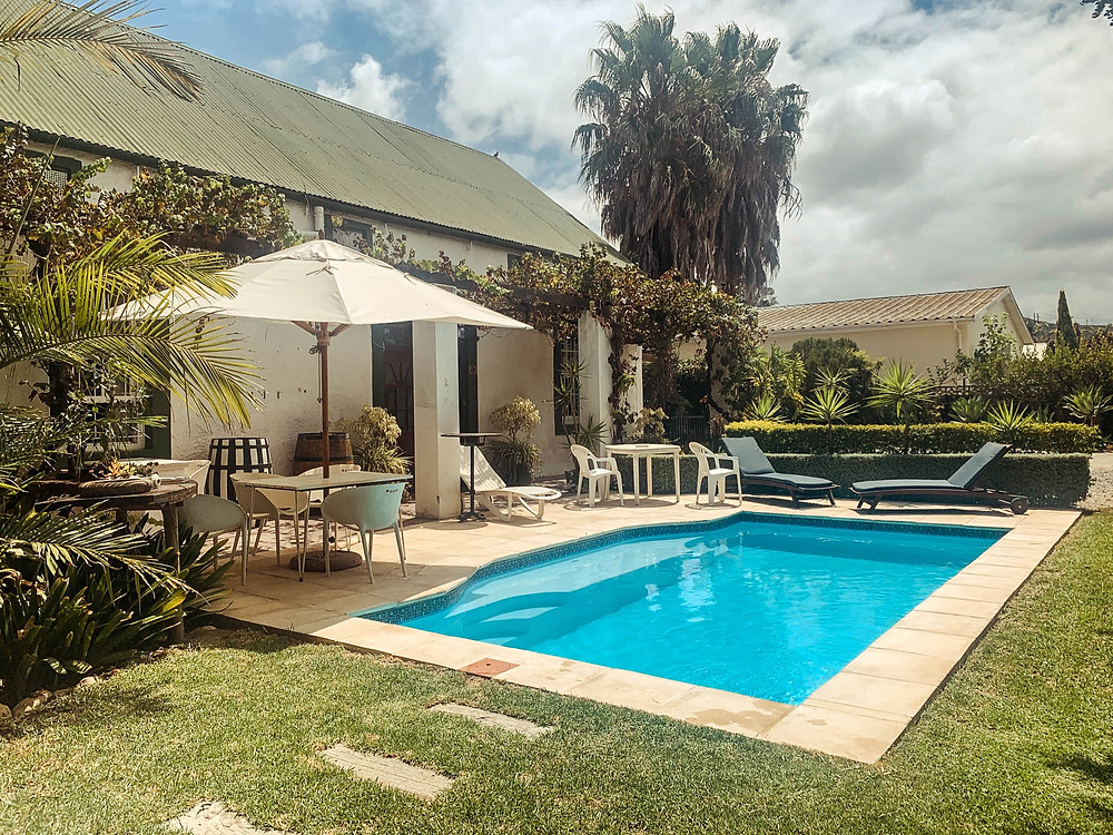 The Backpackers' pool - perfect place to cool off with a morning dip!